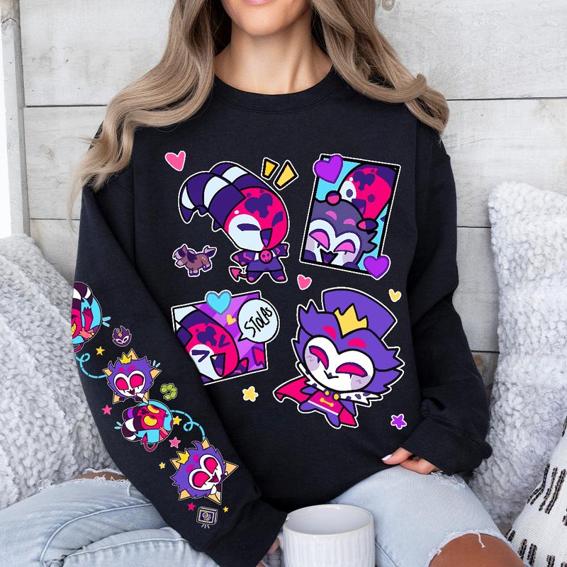 stolas and blitzo helluva boss Sweatshirt, Hazbin Hotel Hoodie, Helluva Boss Shirt