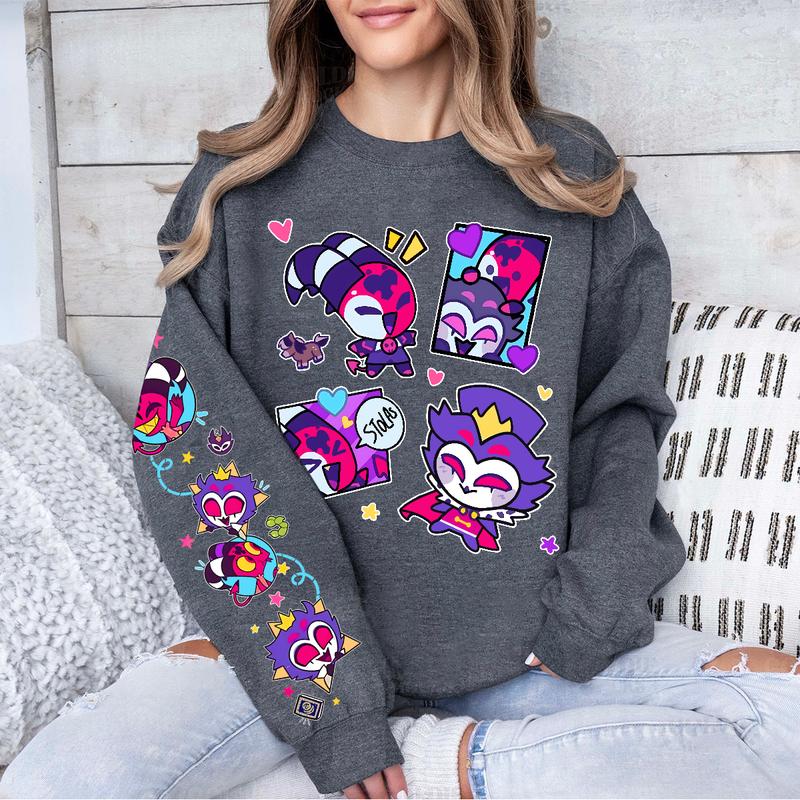 stolas and blitzo helluva boss Sweatshirt, Hazbin Hotel Hoodie, Helluva Boss Shirt