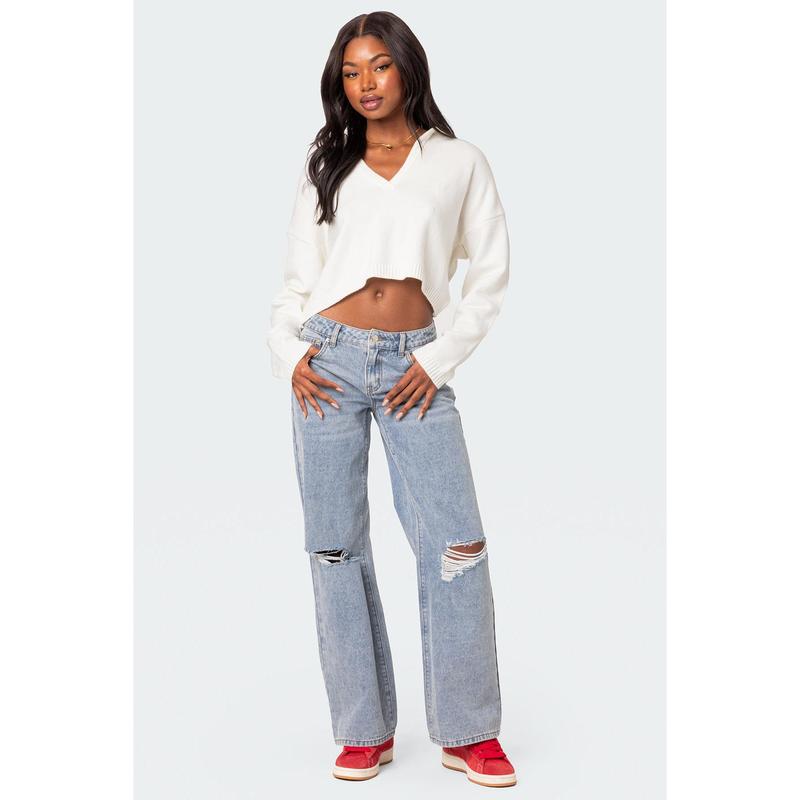 Marcie Oversize Cropped Sweater