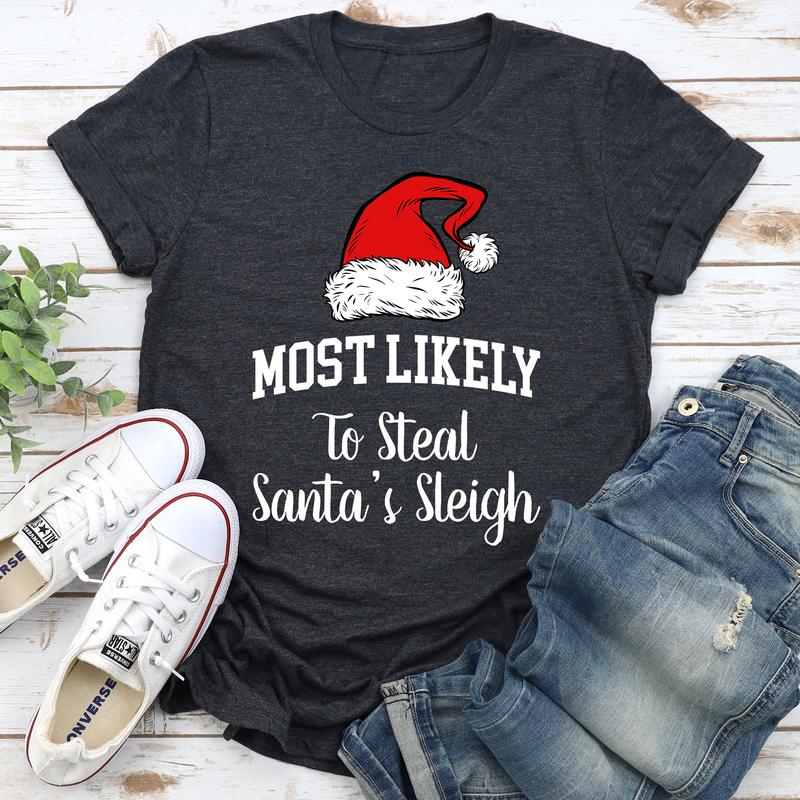 Christmas Family Party Tees - Most Likely To Xmas - 20 Designs - Womenswear - Menswear Clothing - Tshirts