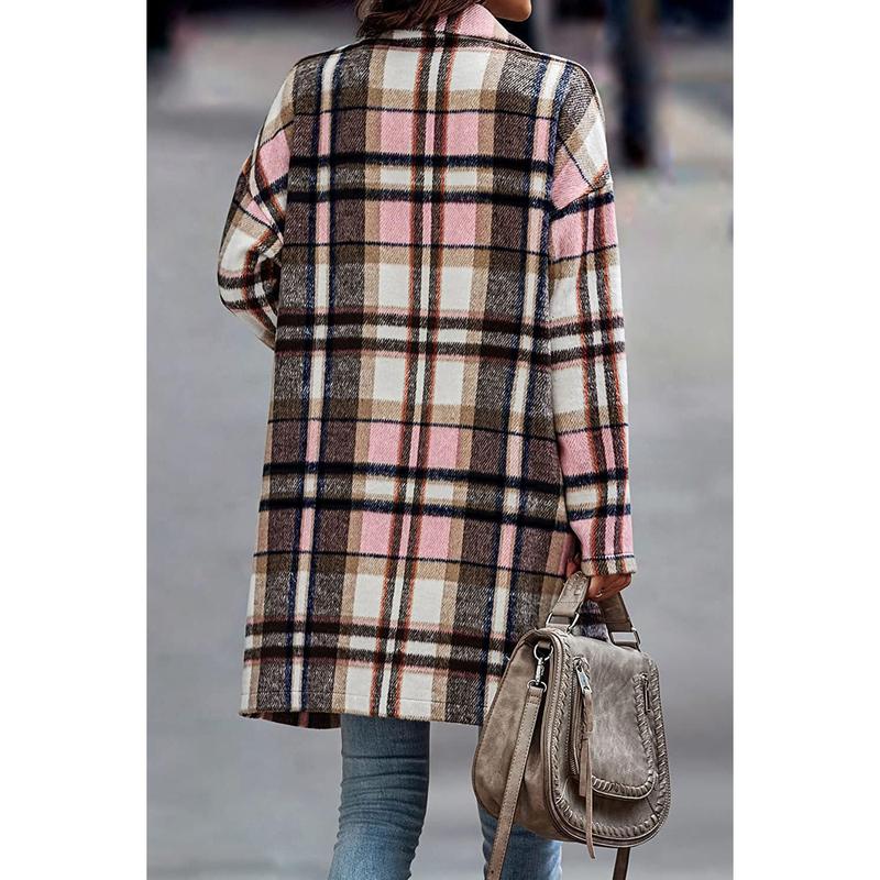 2024 Hot Sale New Autumn and Winter Long Single-Breasted Lapel Shirt Coat Woolen Coat