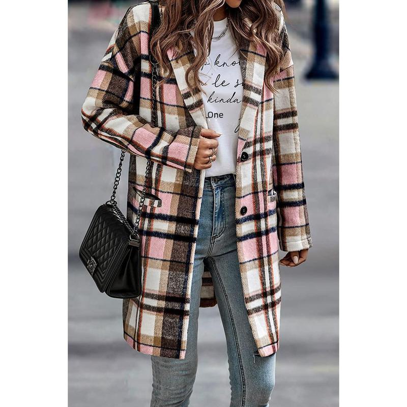 2024 Hot Sale New Autumn and Winter Long Single-Breasted Lapel Shirt Coat Woolen Coat