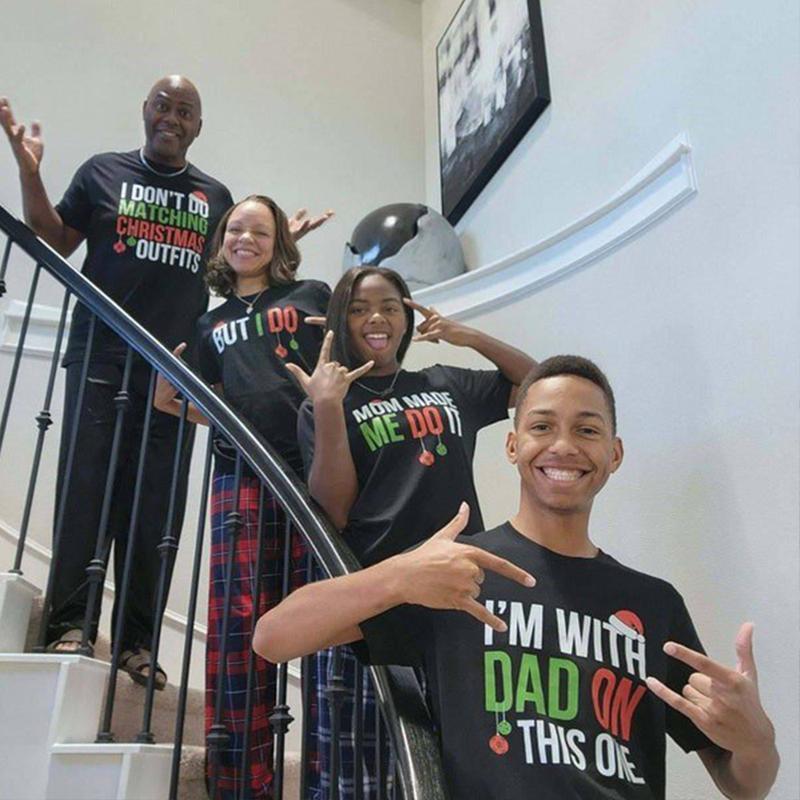 Christmas Family Matching Shirts 2024, Family Men Funny shirt, I Don't Do Matching Christmas Outfits, But I Do Tee, Family Christmas Holiday Gift