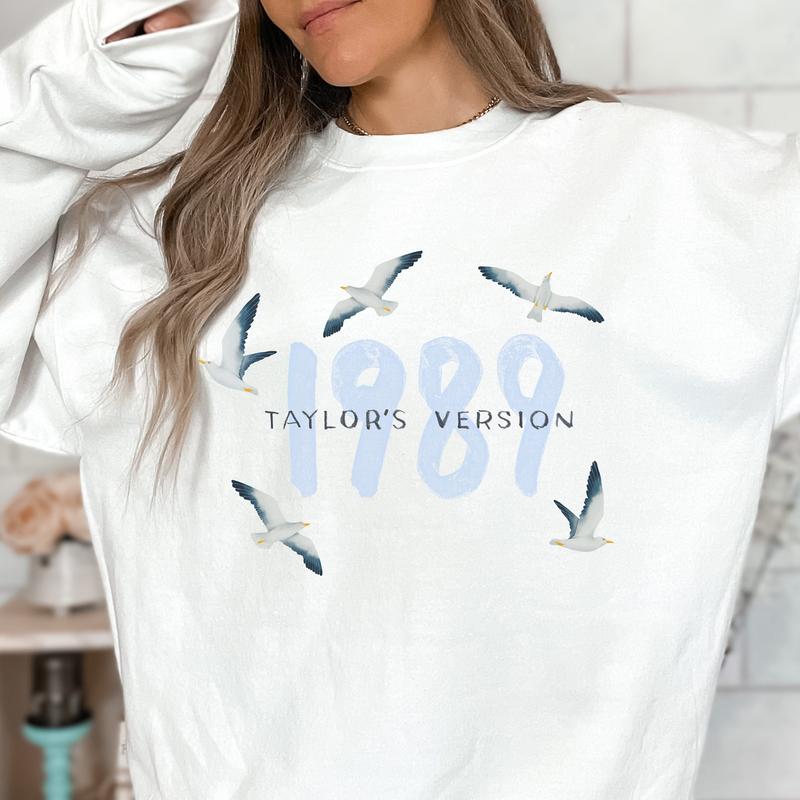 1989 TV with 5 seagulls Crewneck Sweatshirt, T-shirt, Hoodie | TaySwift Sweatshirt | TS Album 1989 Shirt