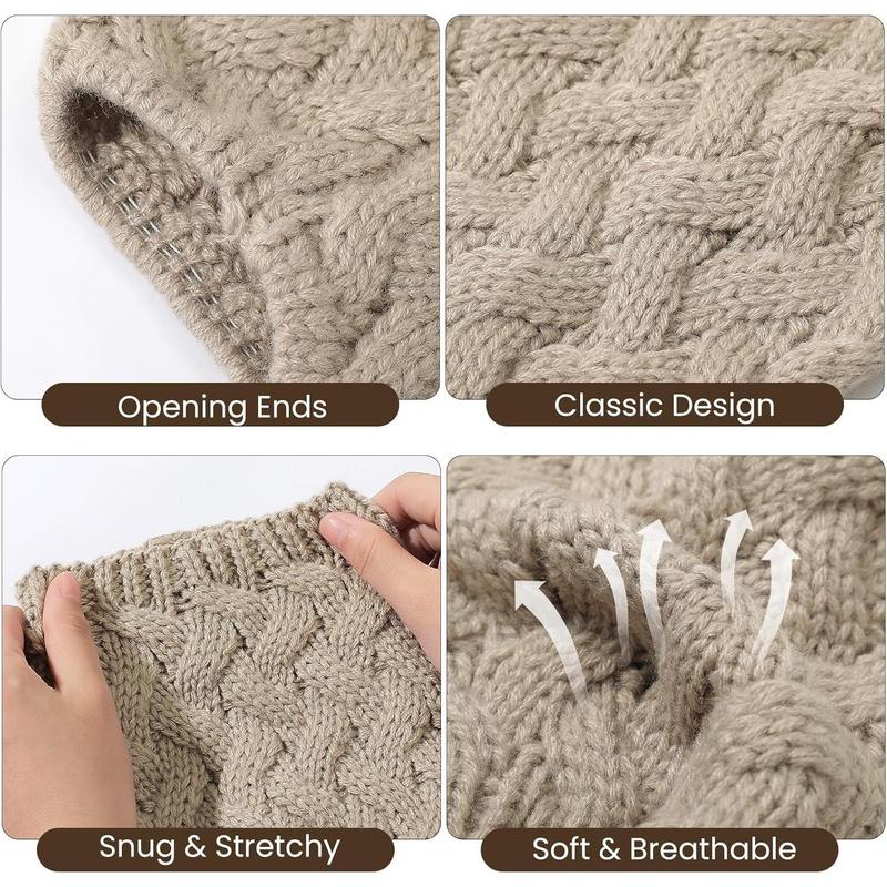 Boot Socks for Women, Winter Warm Boot Cuffs, Crochet Knitted Boot Socks, Short  Warmers Boot Topper Socks