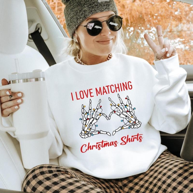 I Don't Do Matching Christmas Sweatshirt,Christmas Couples Sweatshirts,Couple Matching Sweatshirt,Xmas Party Sweatshirt,Funny Christmas Gift