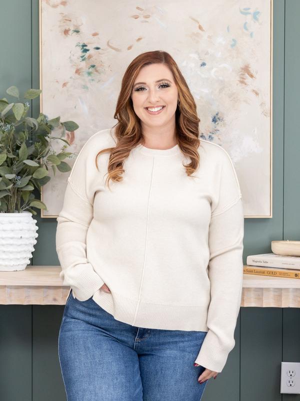 Corded Cotton Spandex Knit Pullover | S - 3XL