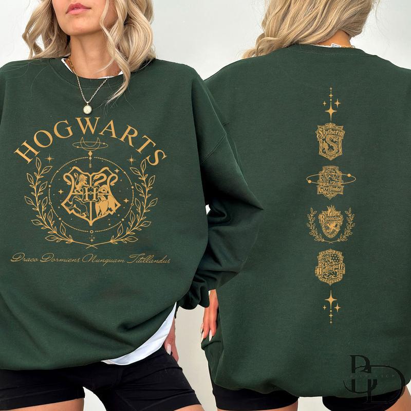 Wizard Houses Family Shirt, HP Shirt, Wizard School Shirt, Bookish Shirt, Sorting Hat Shirt, Wizarding World, Hogwarts House Sweatshirt