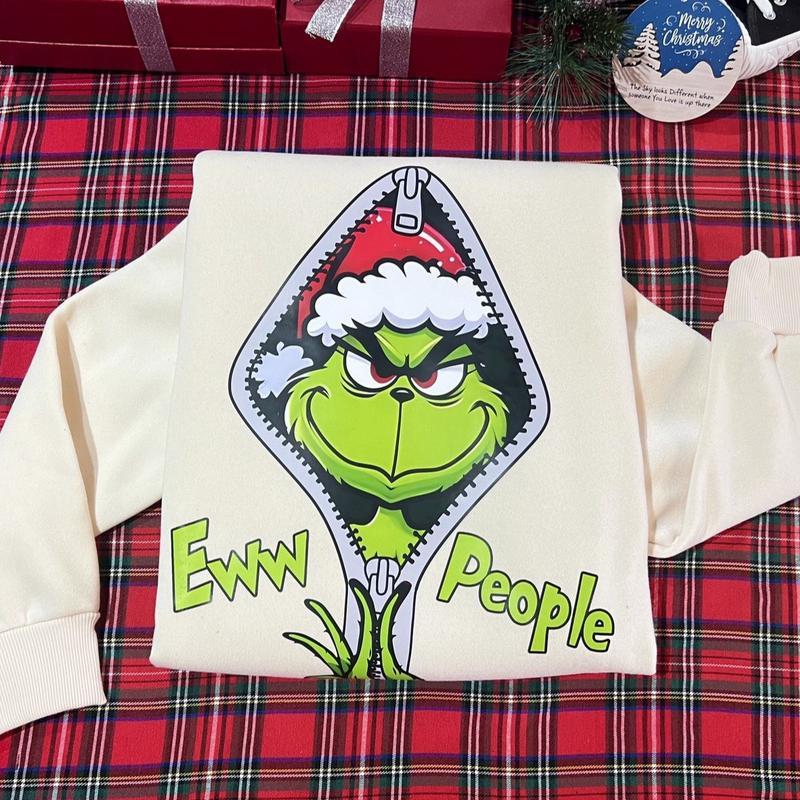 Eww People Grinchmas Christmas Sweatshirt Hoodie, Funny Christmas Tee, Family Xmas Movie Shirt, Best Christmas Gift, Classic Cotton Q1IUJL 31CA4R